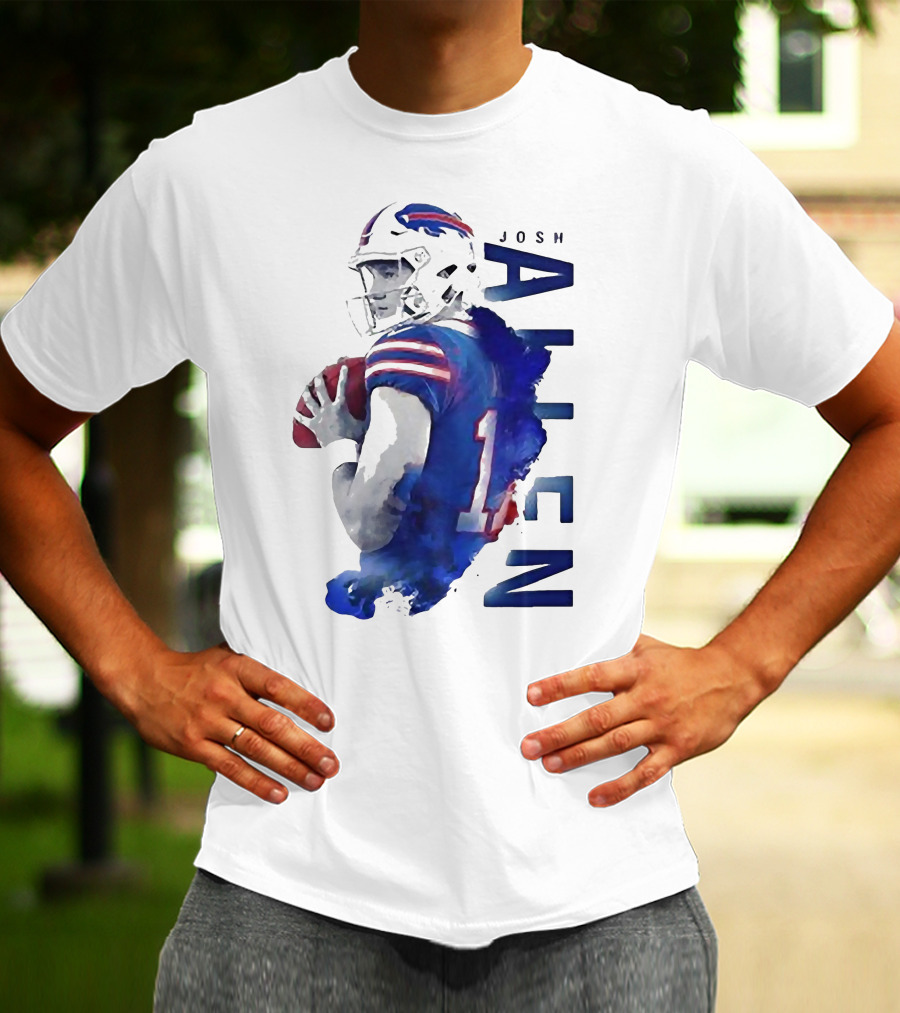 Josh Allen 17 Buffalo Bills NFL Quarterback T-Shirt