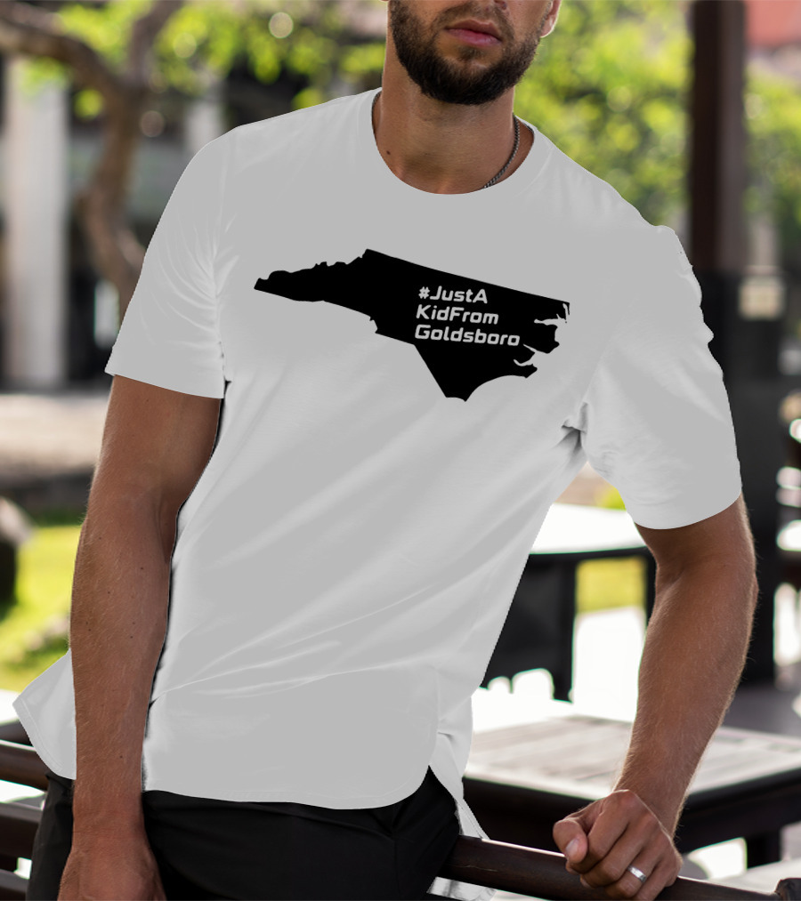 JustAKidFromGoldsboro North Carolina Map T-Shirt