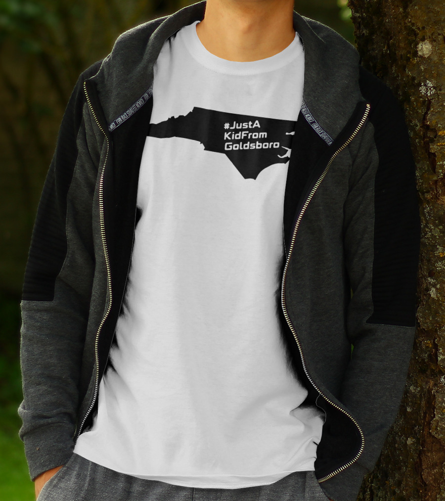 JustAKidFromGoldsboro North Carolina Map T-Shirt