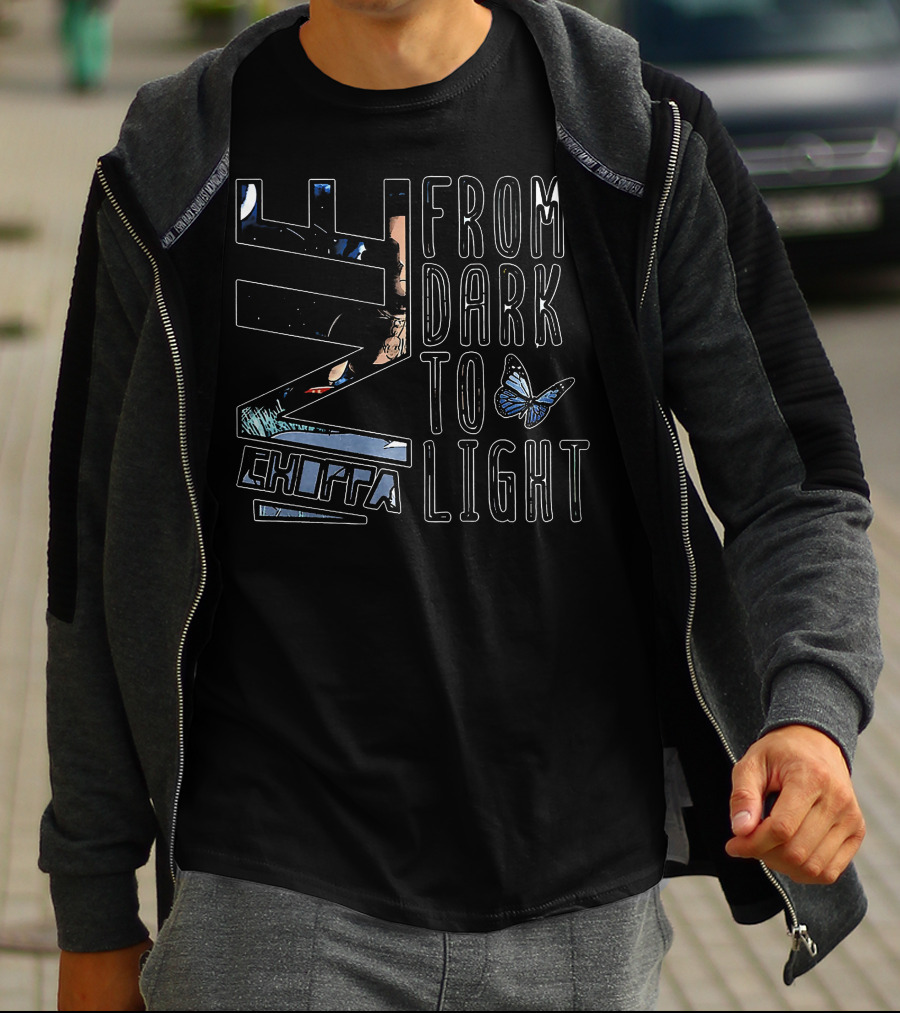 Nle Choppa From Dark To Light Butterfly T-Shirt