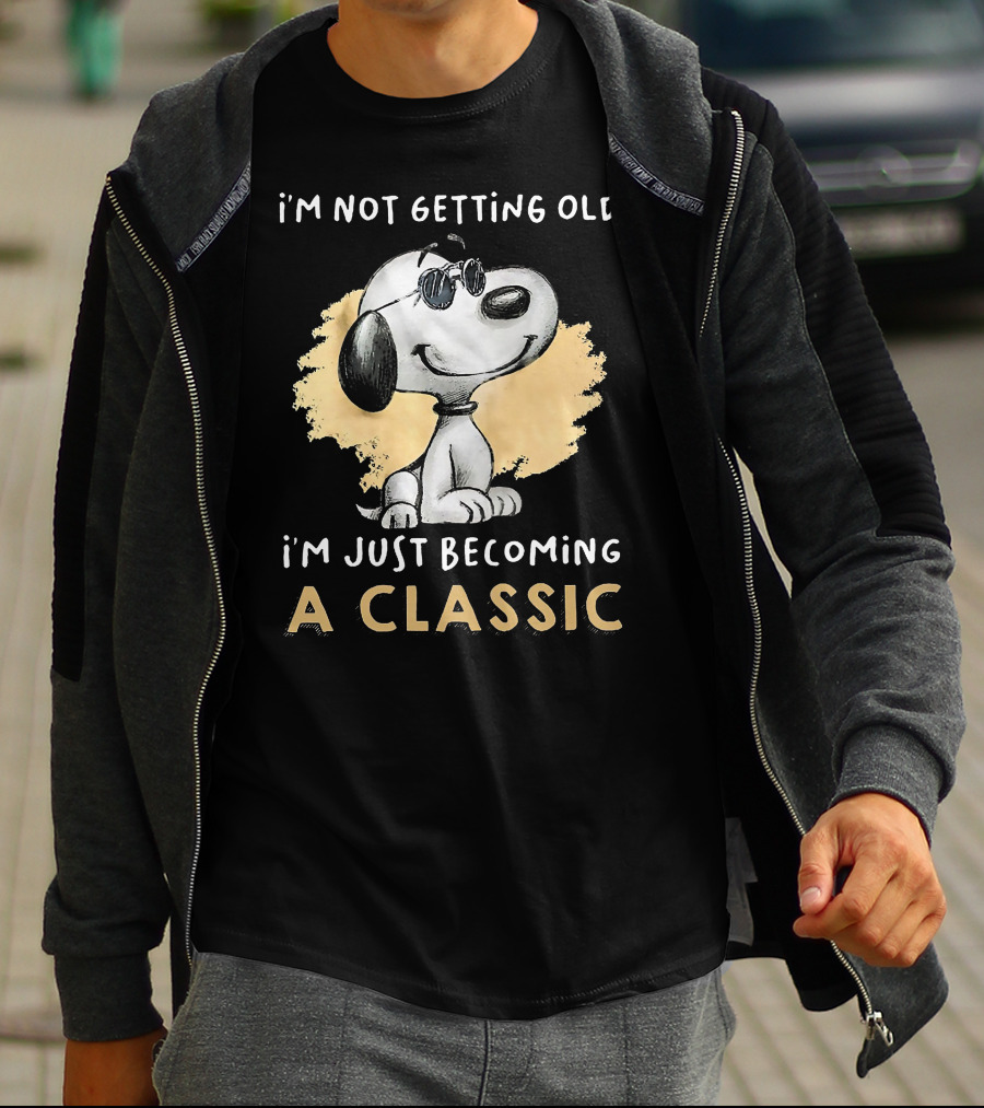 Snoopy I'm Not Getting Old I'm Just Becoming A Classic T-Shirt