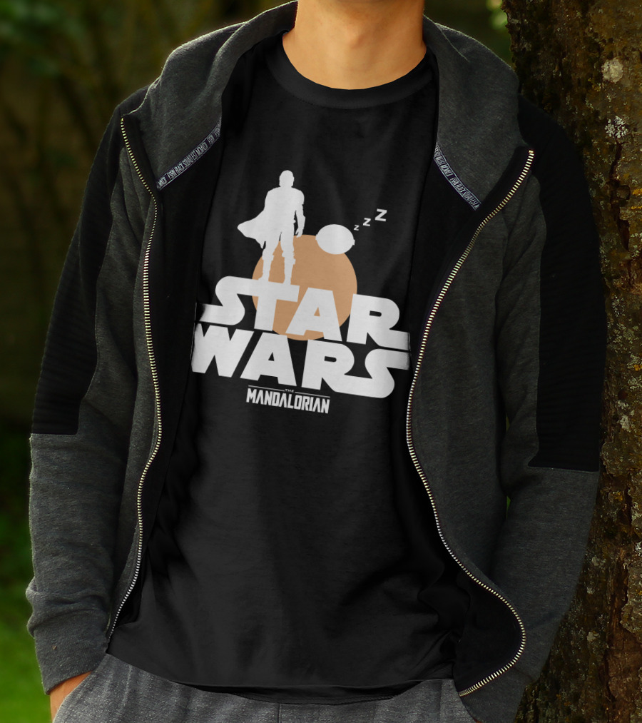 Star Wars The Mandalorian Sleeping Duo T-Shirt