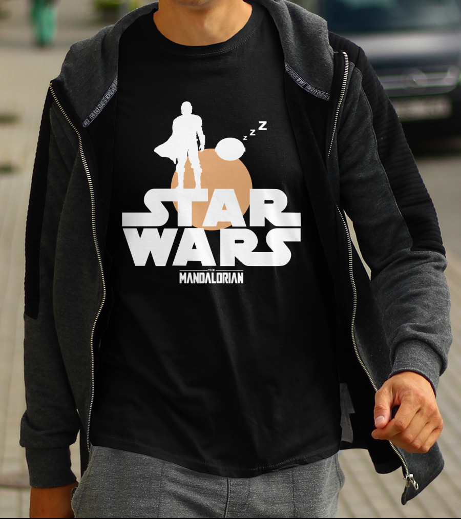 Star Wars The Mandalorian Sleeping Duo T-Shirt