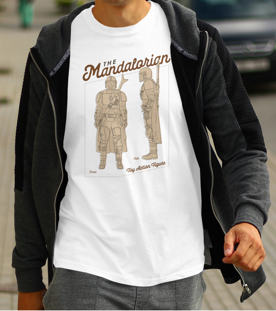 The Mandalorian Front Side Toy Action Figure T-Shirt