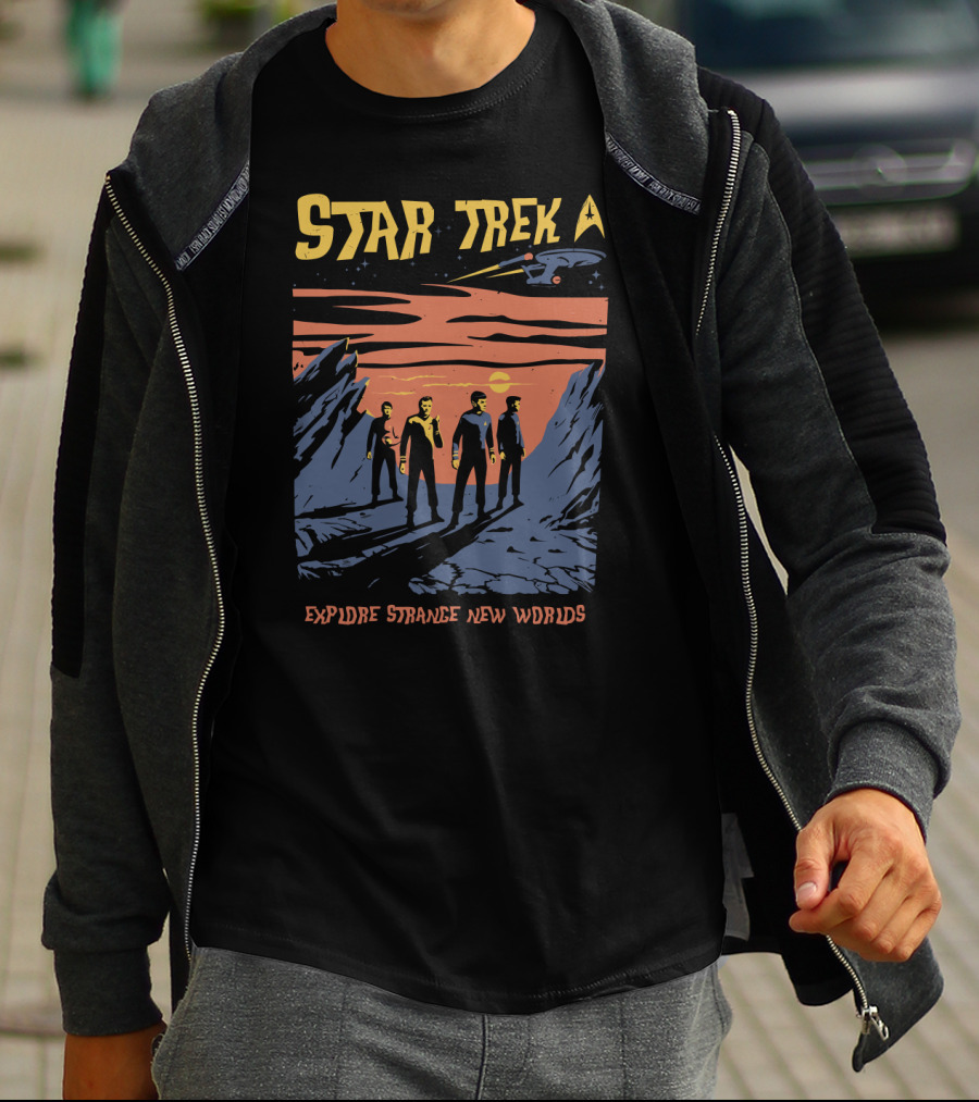 Star Trek Explore Strange New Worlds Starship Crew Adventure T-Shirt