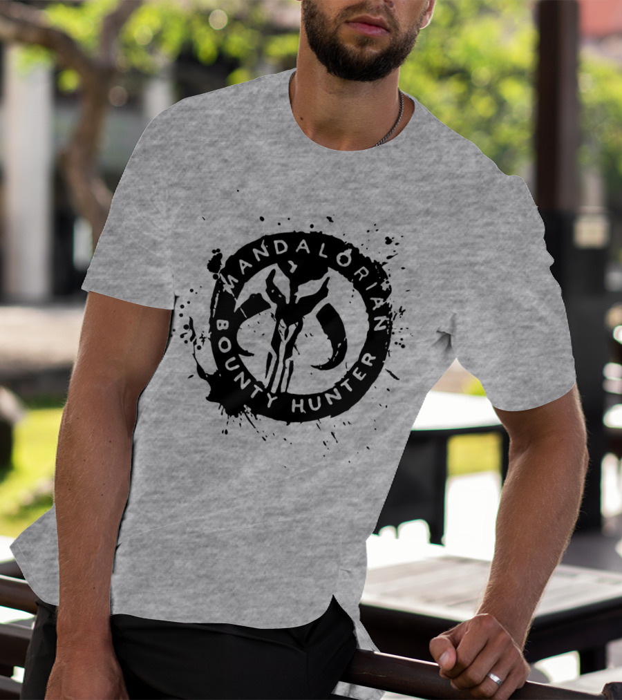 Mandalorian Bounty Hunter Splatter T-Shirt