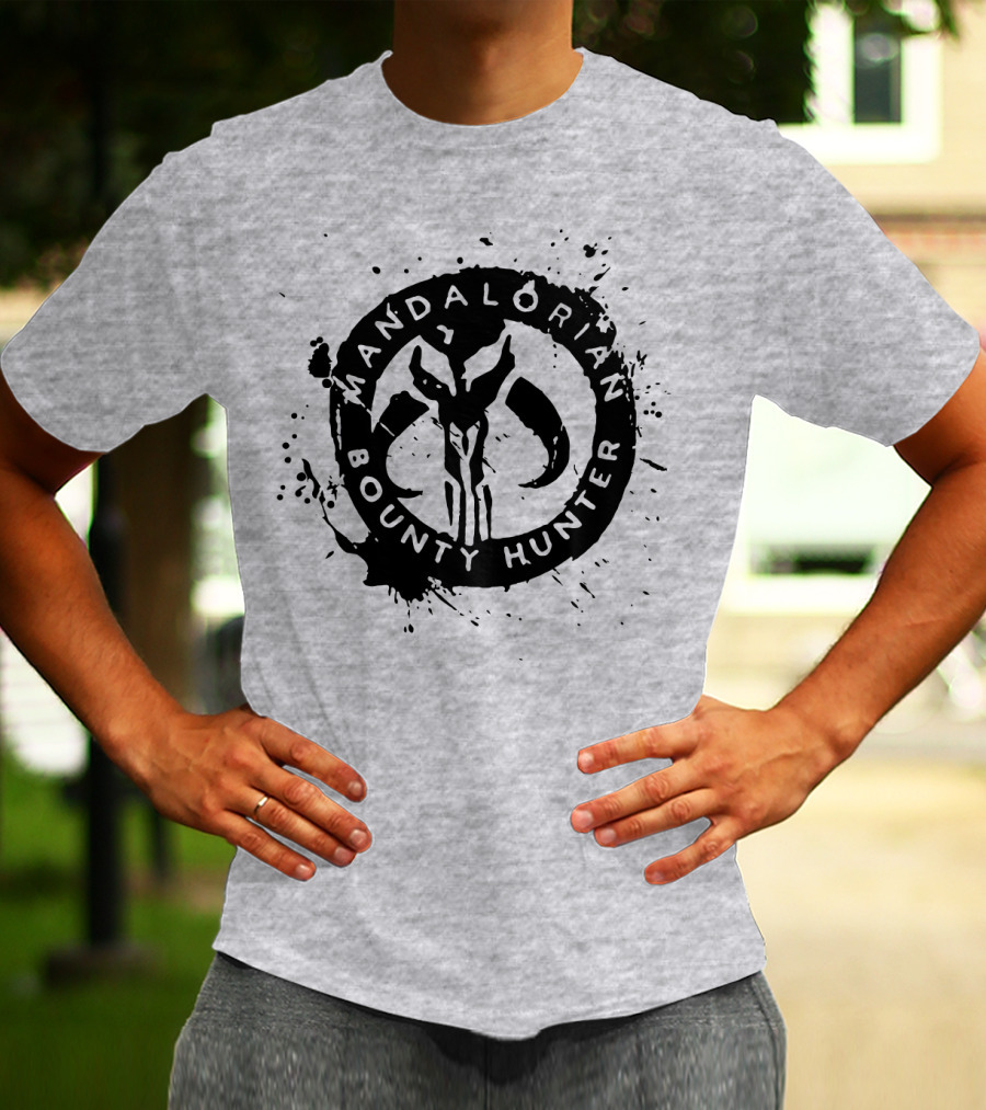 Mandalorian Bounty Hunter Splatter T-Shirt