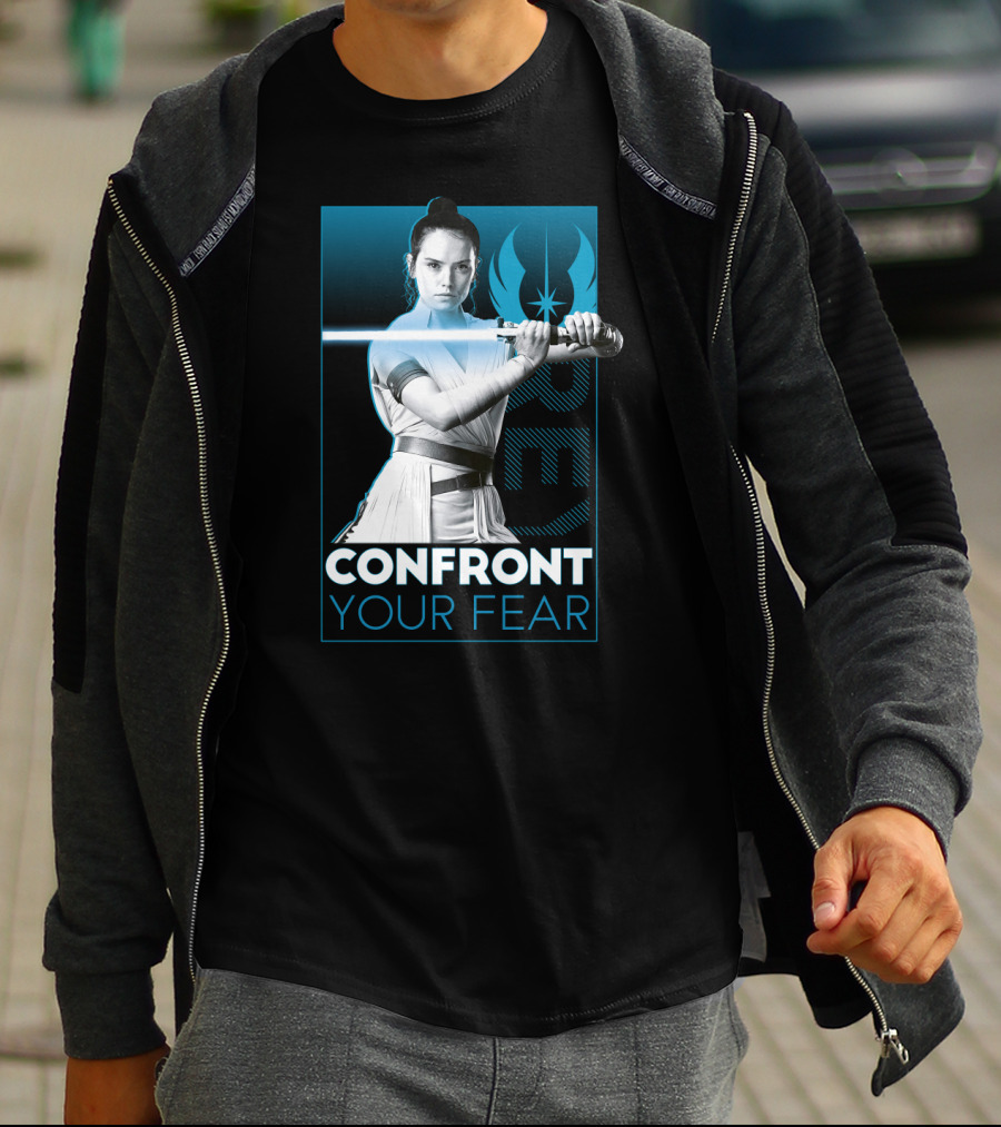 Star Wars Rey Confront Your Fear T-Shirt