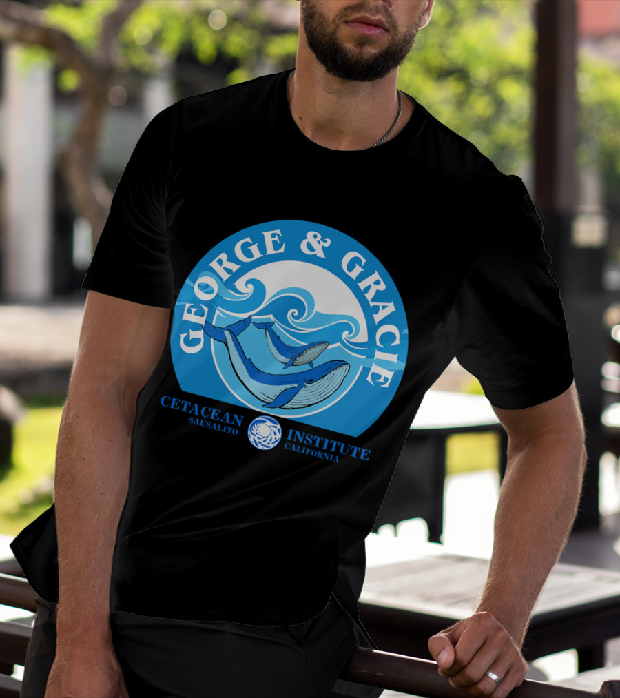 Star Trek George And Gracie Cetacean Institute Sausalito California T-Shirt