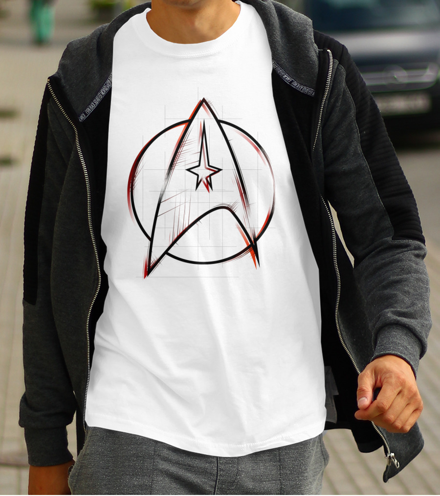 StarFleet Command Logo Sketch Star Trek Emblem T-Shirt