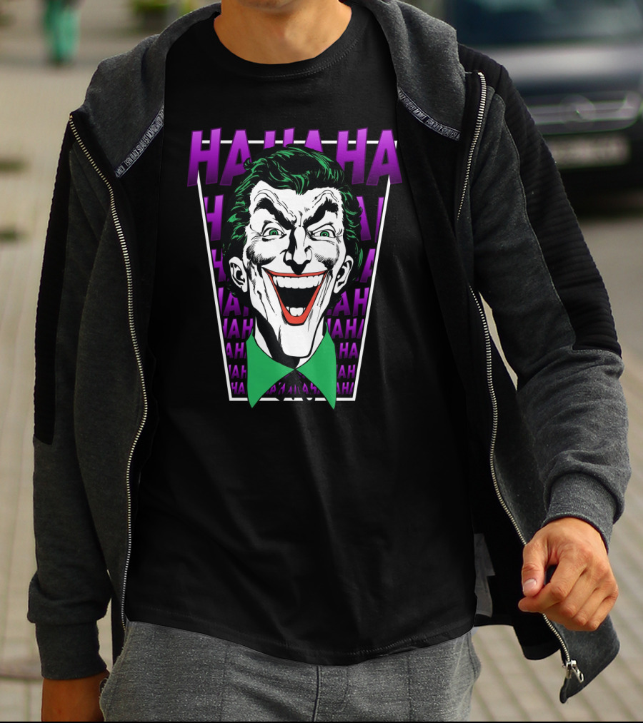 The Joker Hahaha Iconic Laugh T-Shirt