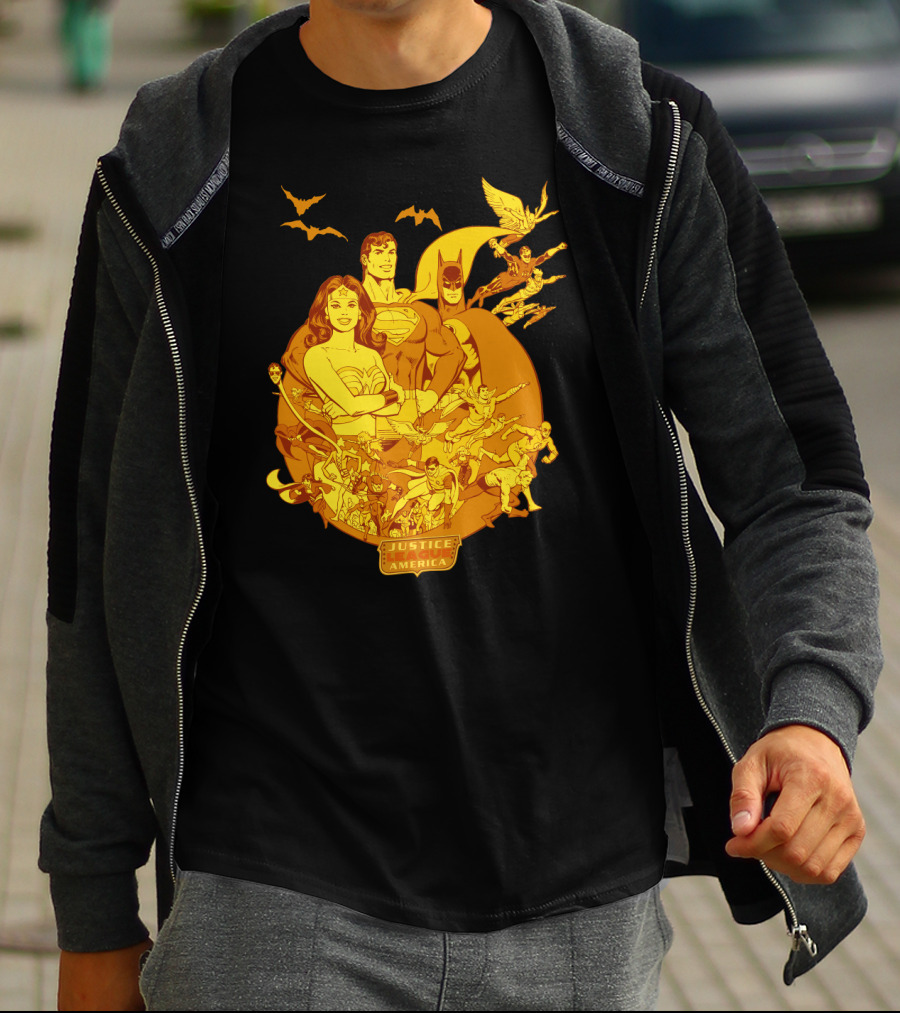 Justice League America DC Heroes United Wonder Woman Superman Batman T-Shirt