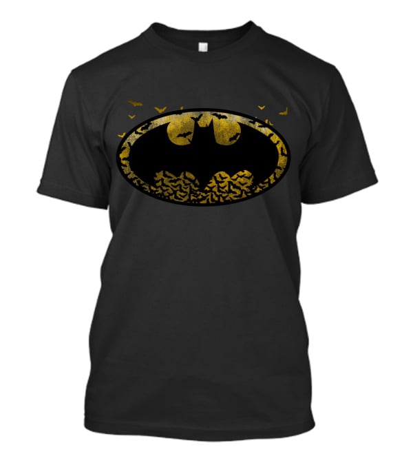 Batman Bat Swarm Oval Emblem T-Shirt