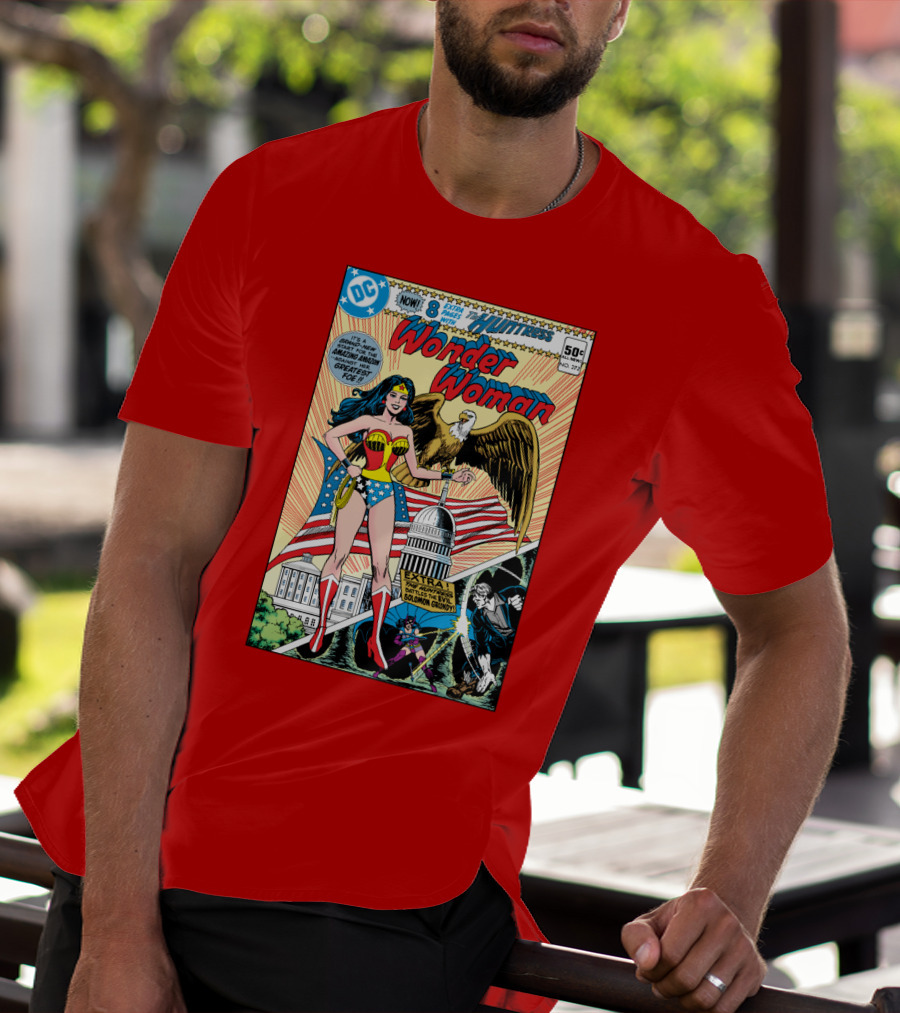 Wonder Woman DC Comics Huntress 1977 Solomon Grundy Patriotic Cover T-Shirt