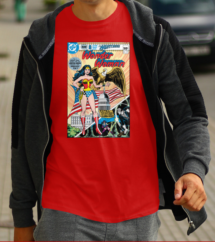 Wonder Woman DC Comics Huntress 1977 Solomon Grundy Patriotic Cover T-Shirt