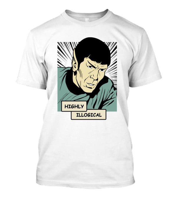 Star Trek Spock Highly Illogical Comic T-Shirt