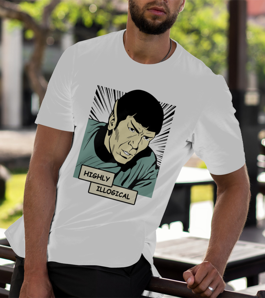 Star Trek Spock Highly Illogical Comic T-Shirt