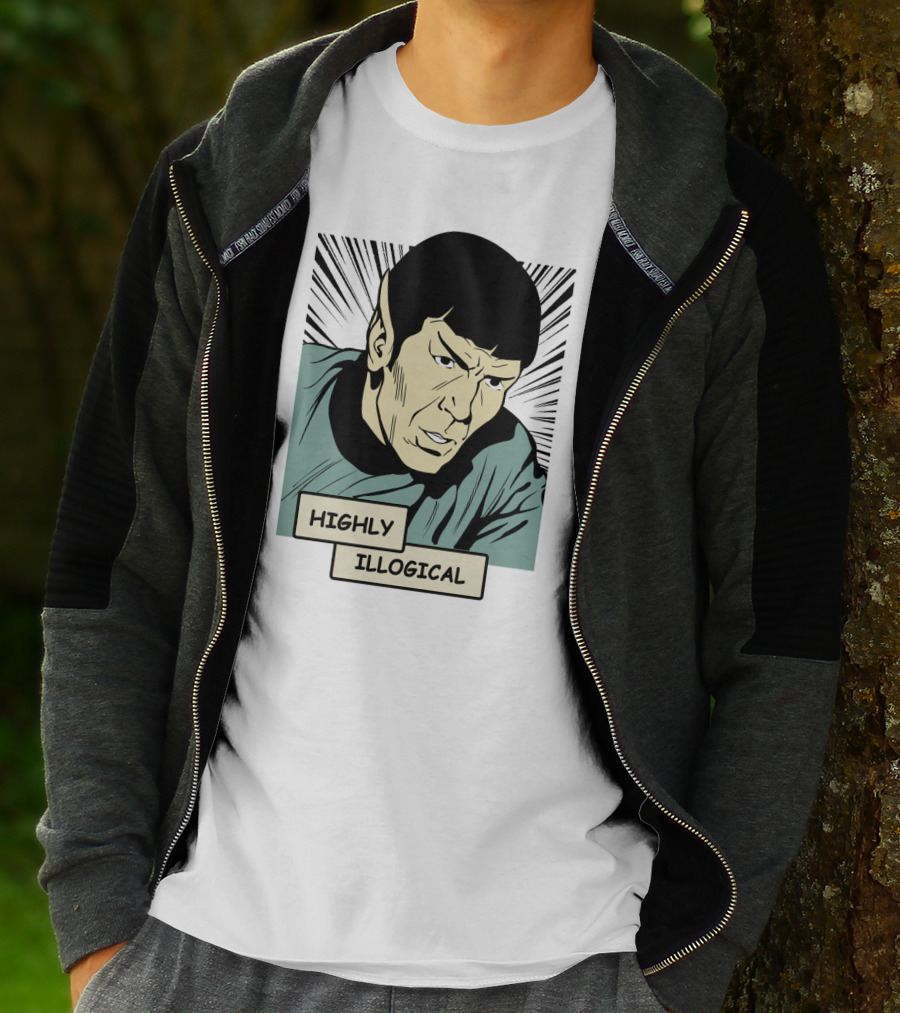 Star Trek Spock Highly Illogical Comic T-Shirt