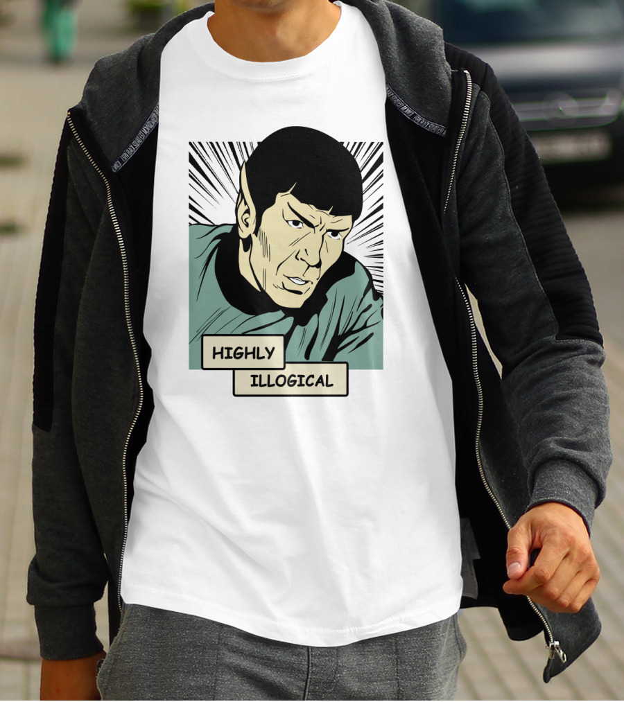 Star Trek Spock Highly Illogical Comic T-Shirt
