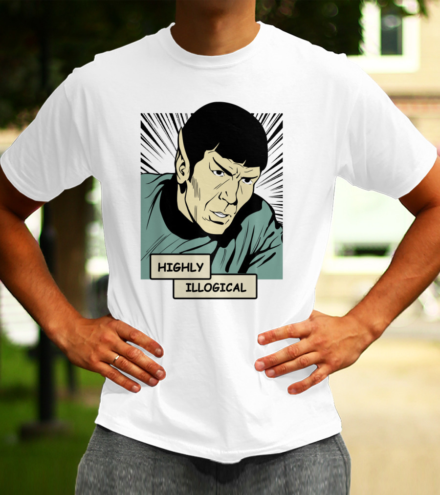 Star Trek Spock Highly Illogical Comic T-Shirt