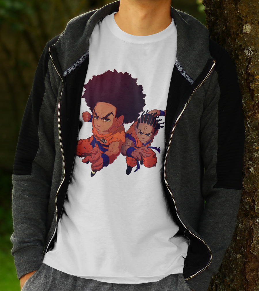 Dragonball Z Fusion Afro Style Characters T-Shirt