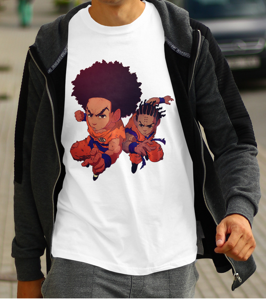 Dragonball Z Fusion Afro Style Characters T-Shirt