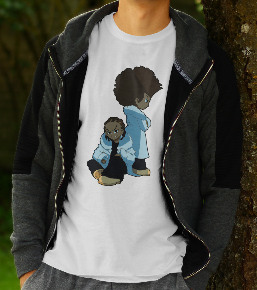 The Boondocks Huey And Riley Characters T-Shirt