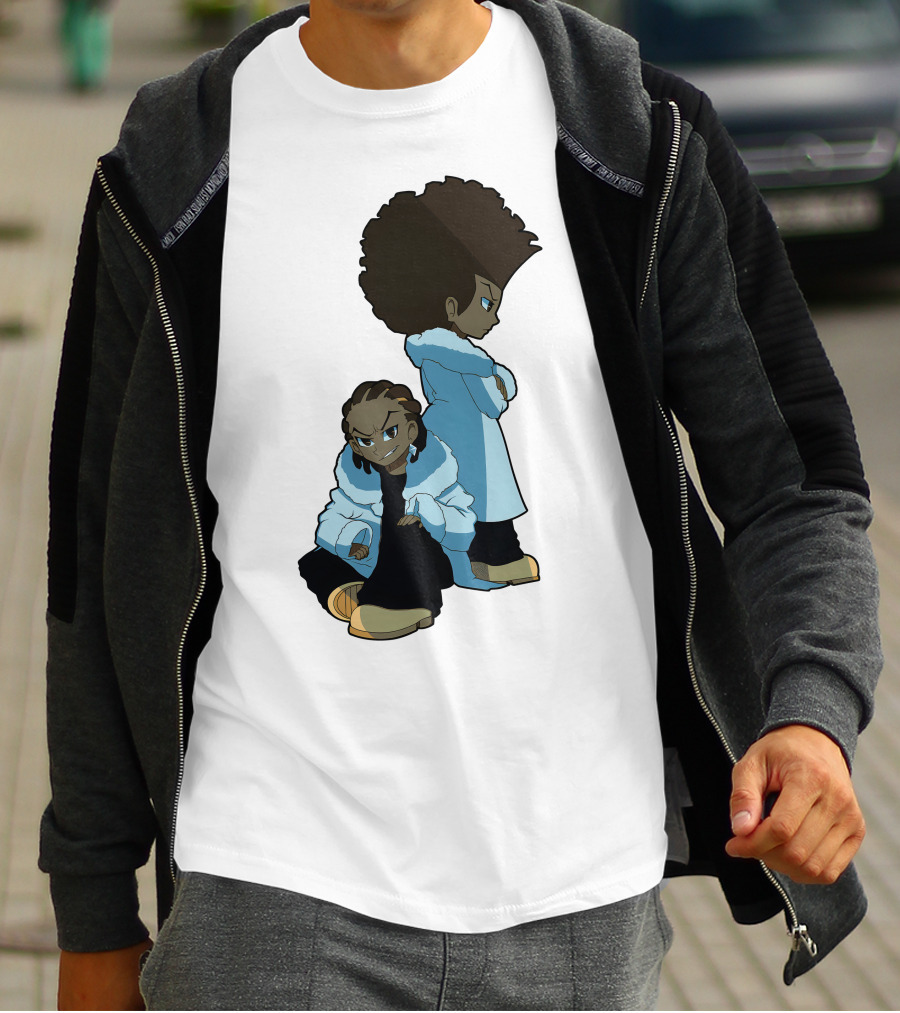 The Boondocks Huey And Riley Characters T-Shirt