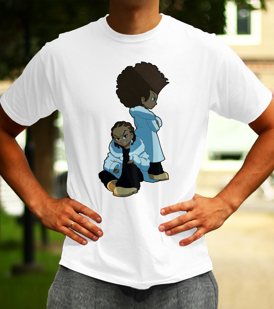 The Boondocks Huey And Riley Characters T-Shirt