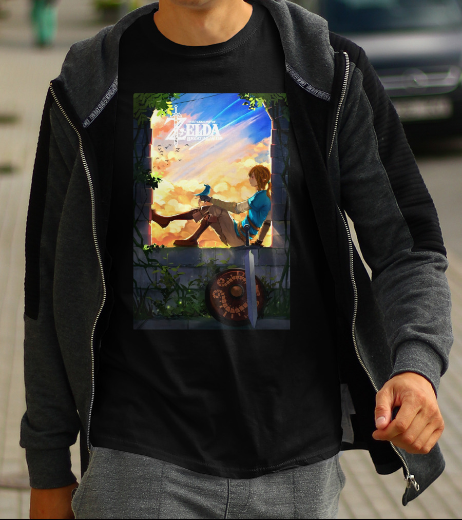 The Legend Of Zelda Breath Of The Wild Heroic Reflection T-Shirt