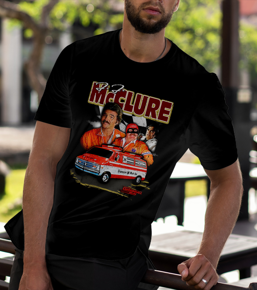 Cannonball Run J.J. McClure Transcon Med-Vac Van Racing T-Shirt