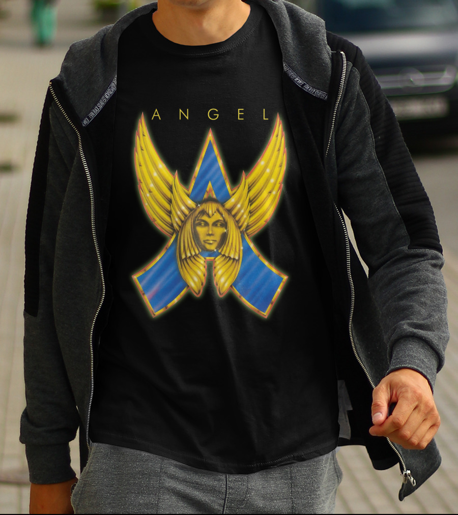 ANGEL Band Logo Winged Face Emblem T-Shirt