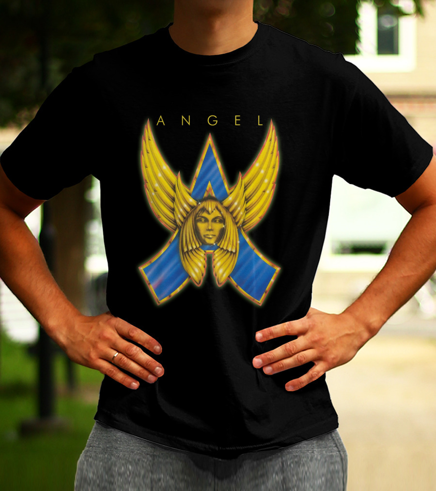ANGEL Band Logo Winged Face Emblem T-Shirt