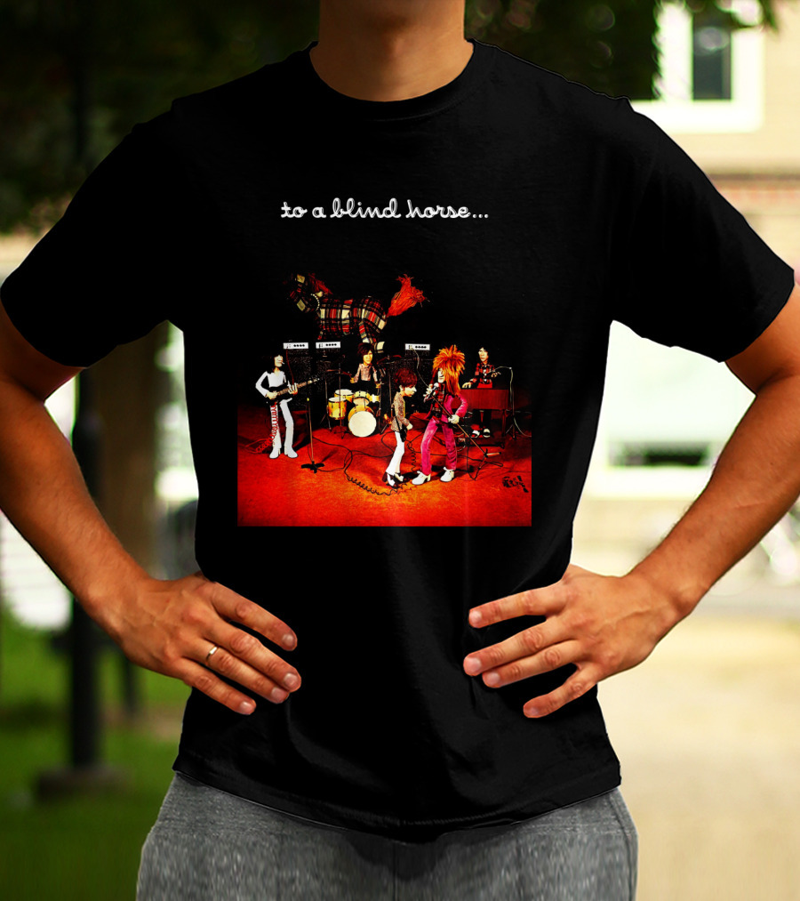 To A Blind Horse Band Performance Scene T-Shirt