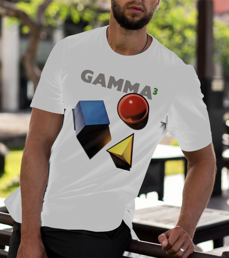 GAMMA 3 Geometric Shapes Cube Sphere Pyramid T-Shirt