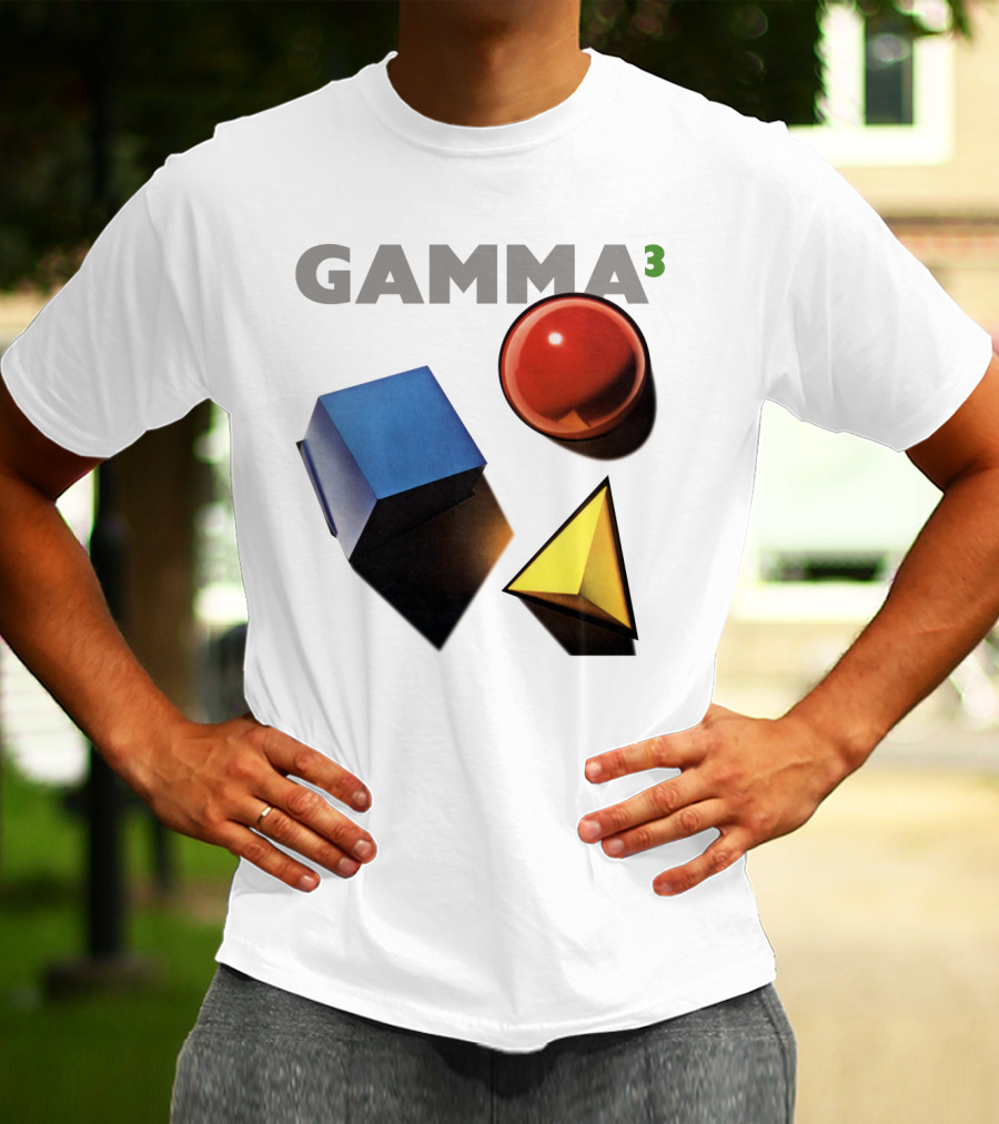 GAMMA 3 Geometric Shapes Cube Sphere Pyramid T-Shirt