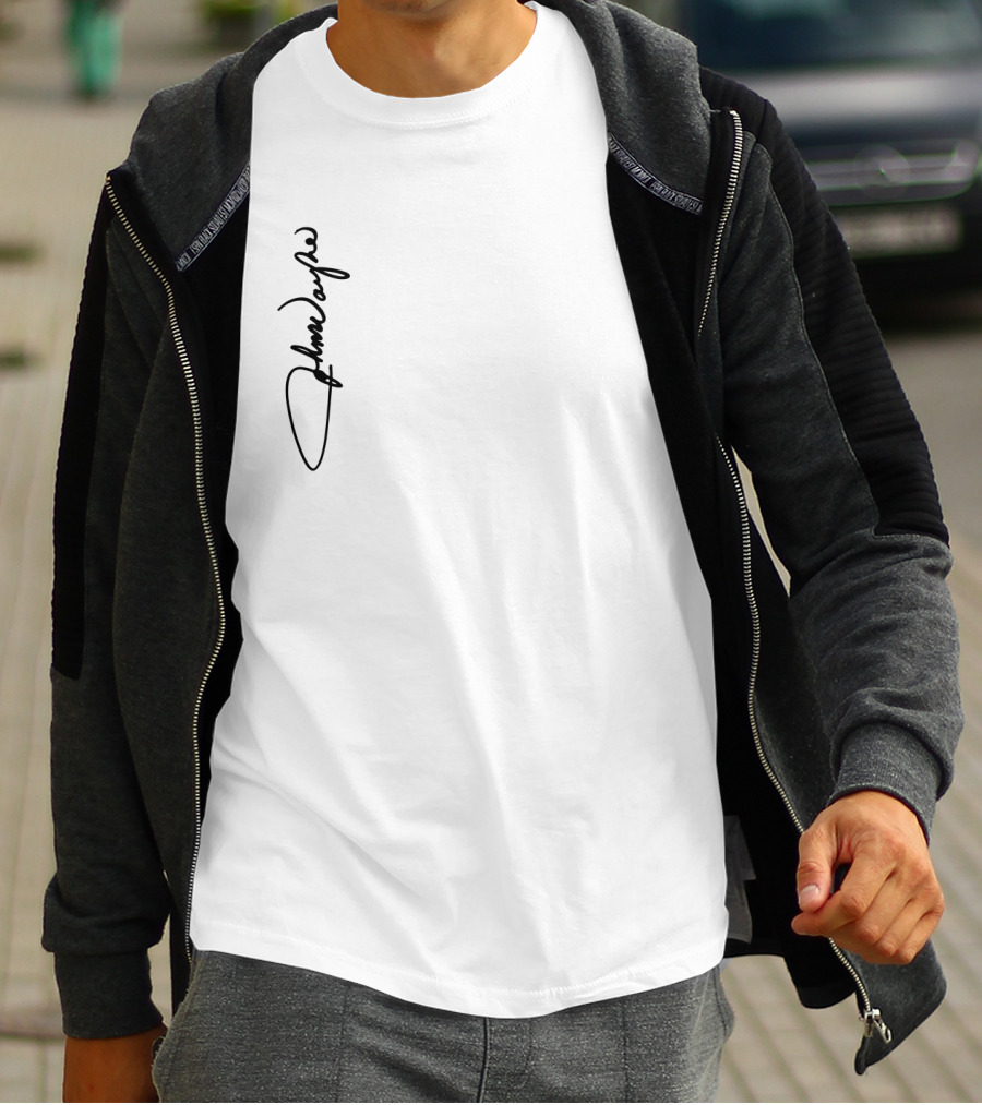 John Wayne Signature Vertical Black T-Shirt