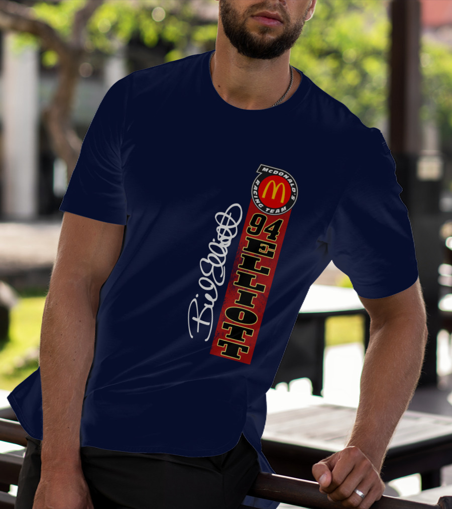 McDonald's Racing Team 94 Bill Elliott Signature T-Shirt