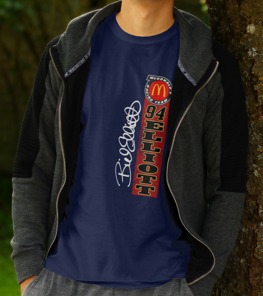 McDonald's Racing Team 94 Bill Elliott Signature T-Shirt