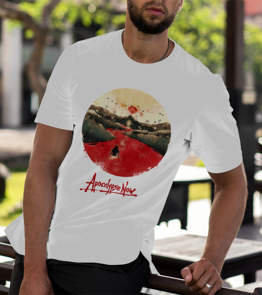 15 Helicopters Jungle River Apocalypse Now T-Shirt