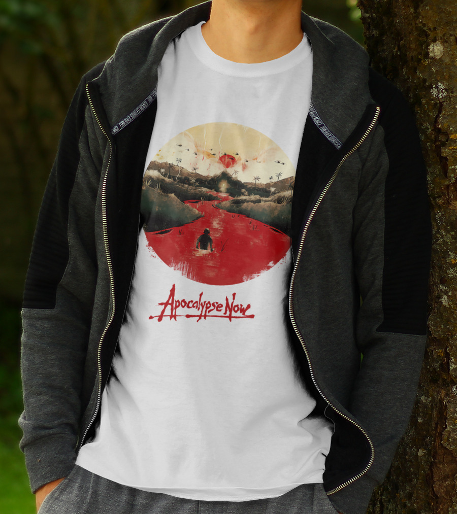 15 Helicopters Jungle River Apocalypse Now T-Shirt