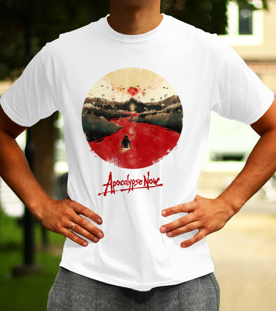 15 Helicopters Jungle River Apocalypse Now T-Shirt