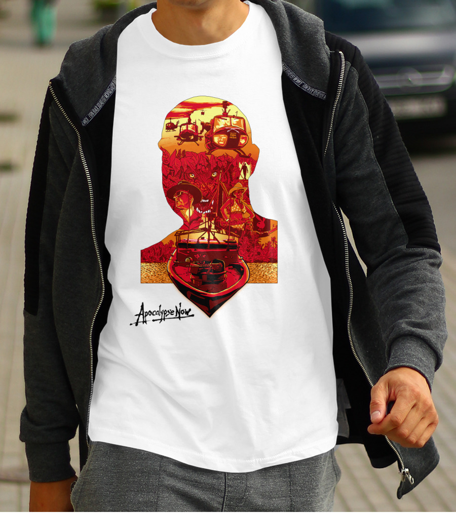Apocalypse Now Graphic With Helicopters And Boat T-Shirt