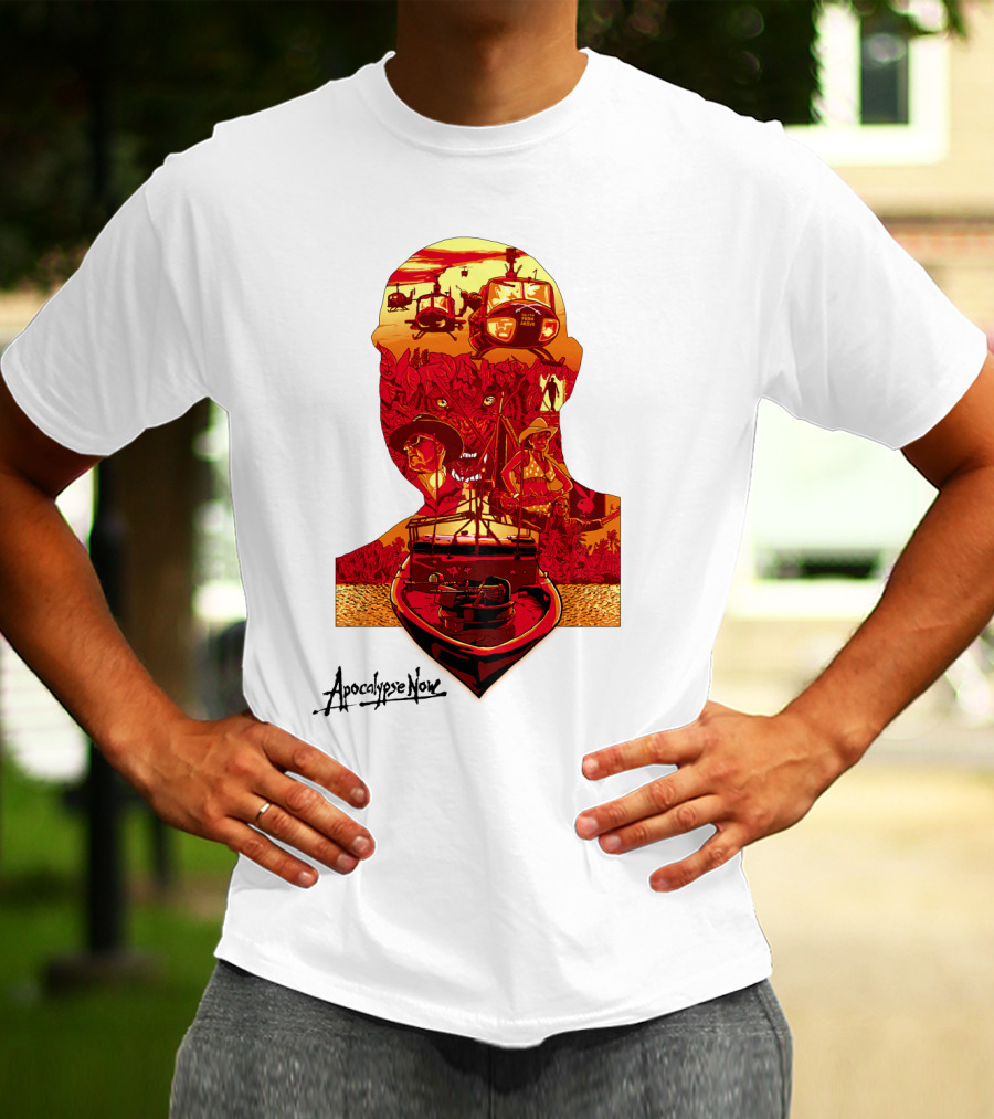 Apocalypse Now Graphic With Helicopters And Boat T-Shirt