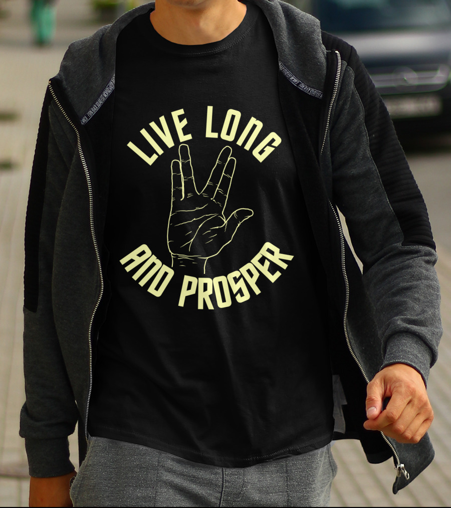 Live Long And Prosper Hand Gesture Star Trek 12 T-Shirt