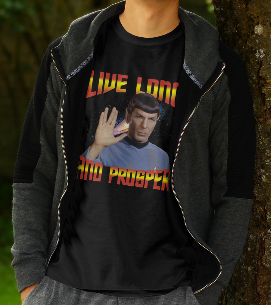 13 Star Trek Spock Live Long And Prosper Hand Gesture T-Shirt