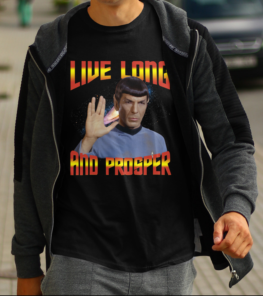 13 Star Trek Spock Live Long And Prosper Hand Gesture T-Shirt