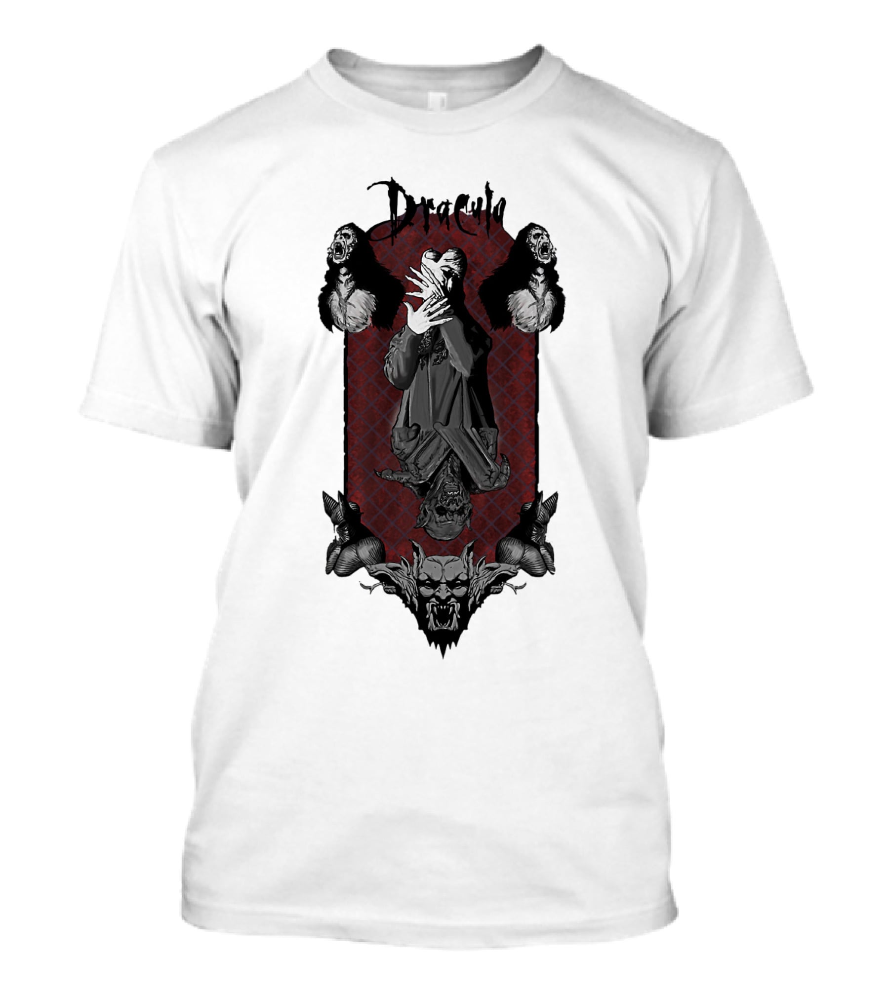 Dracula Vampire Gothic Horror Iconic Imagery T-Shirt