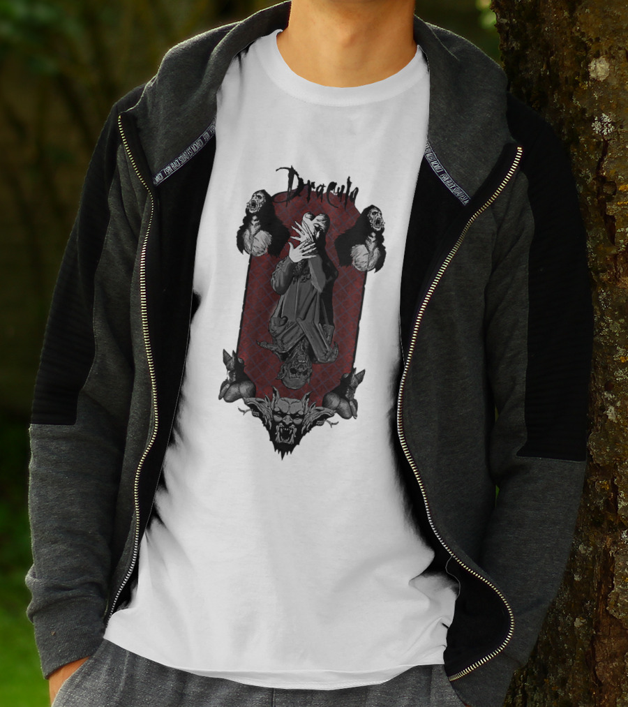 Dracula Vampire Gothic Horror Iconic Imagery T-Shirt