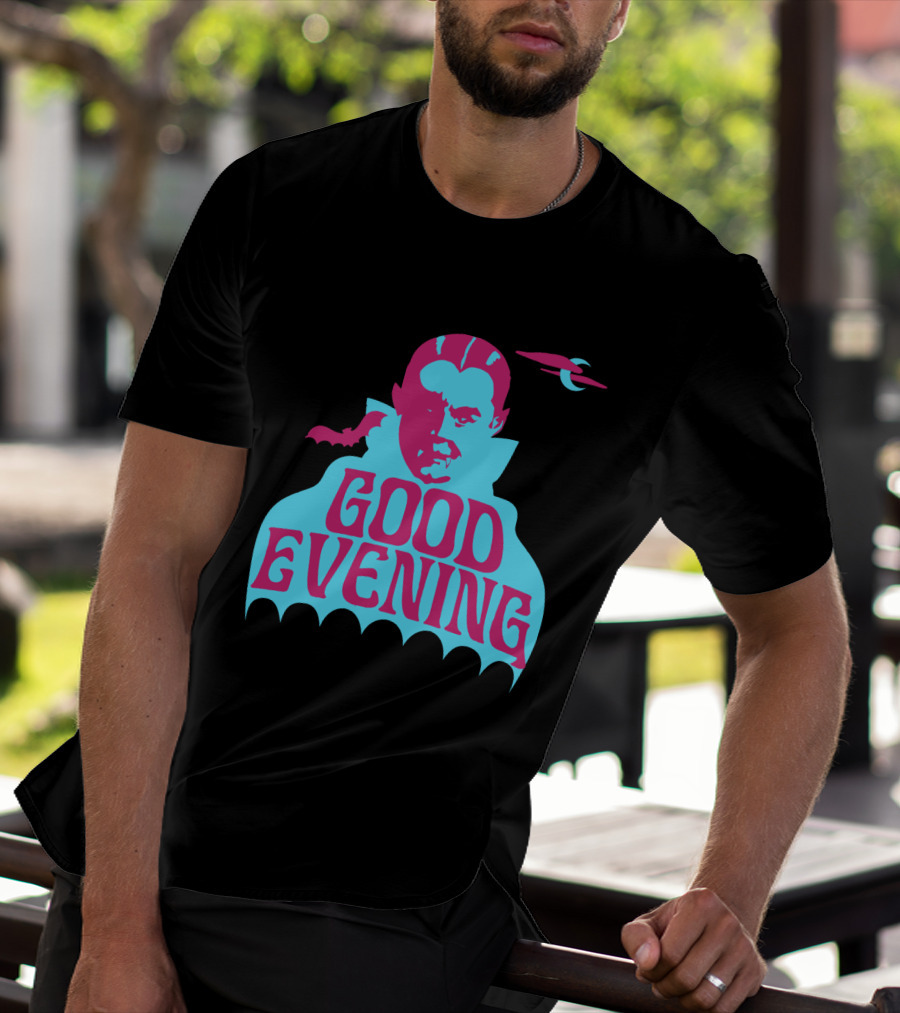 Good Evening Dracula Vampire MoonBat Iconic T-Shirt